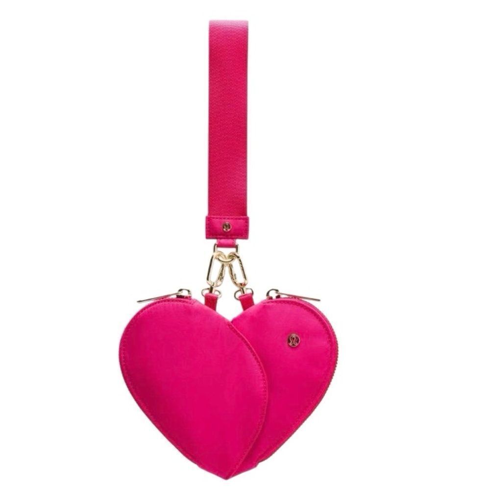 Lululemon Dual Pouch Wristlet Heart Passionate / Passionate / Gold